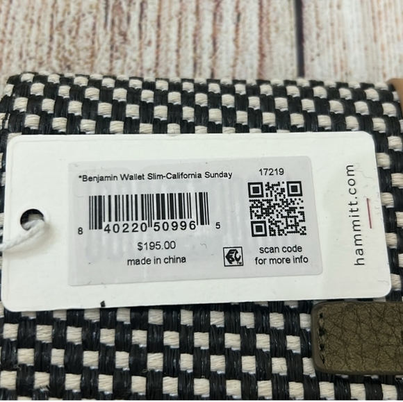 Hammitt Benjamin Wallet Slim California Sunday/Brushed Gold - Picture 6 of 8